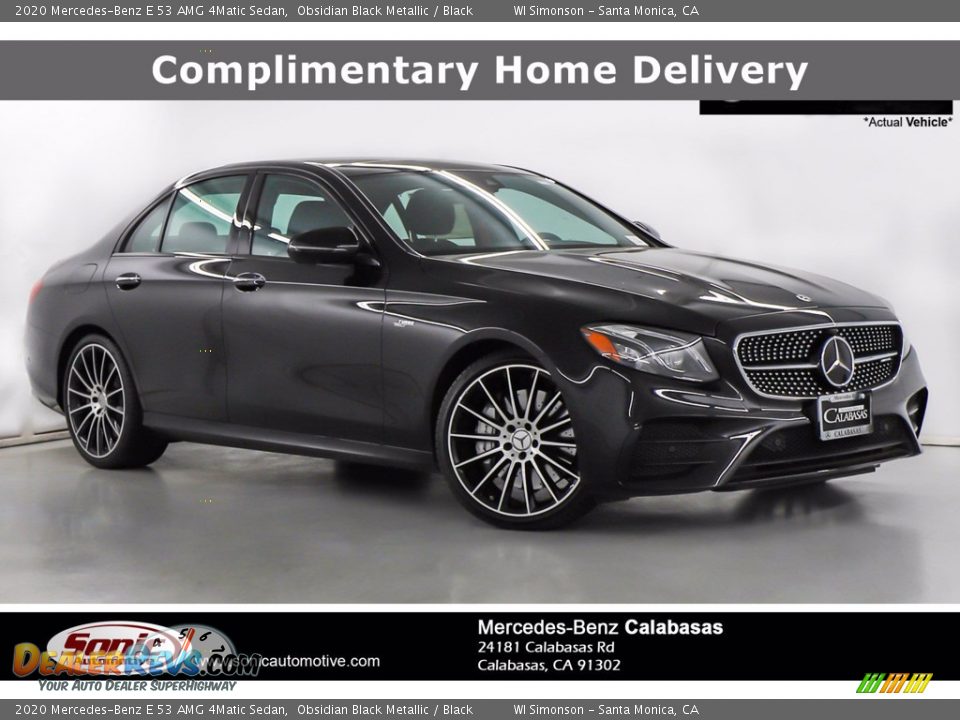 2020 Mercedes-Benz E 53 AMG 4Matic Sedan Obsidian Black Metallic / Black Photo #1