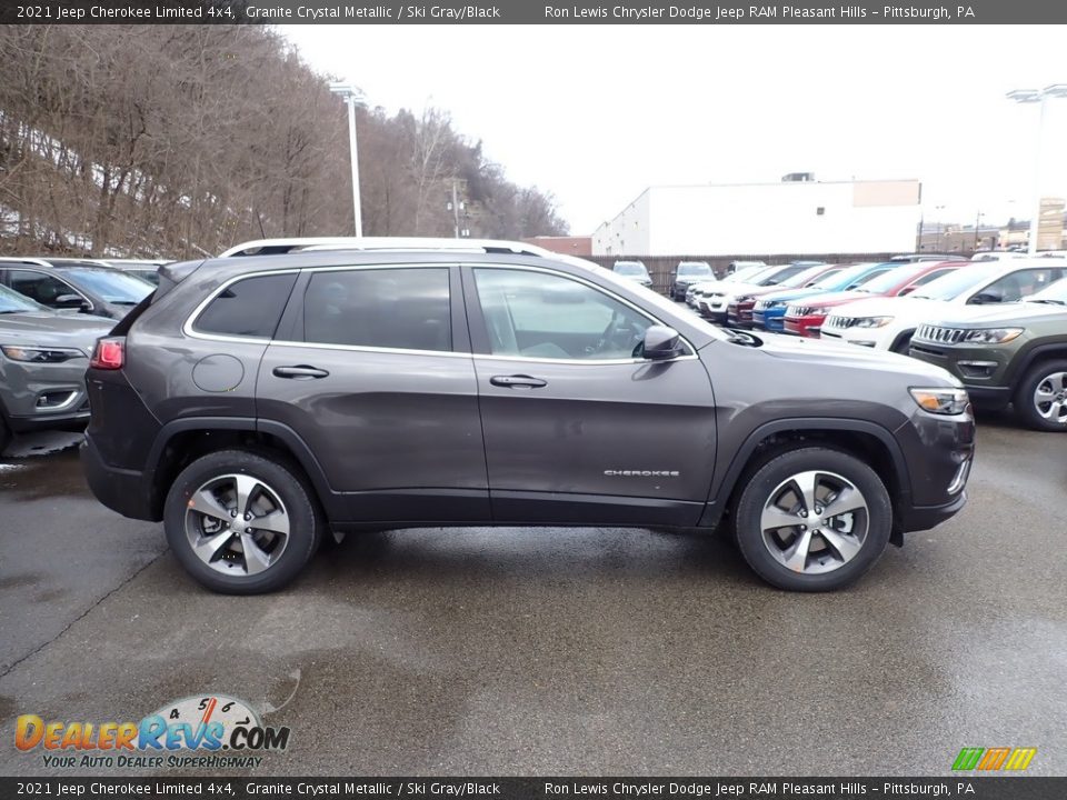 2021 Jeep Cherokee Limited 4x4 Granite Crystal Metallic / Ski Gray/Black Photo #7