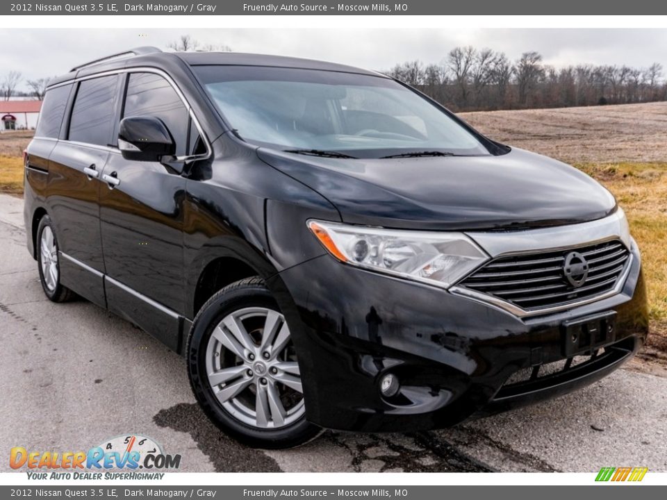 2012 Nissan Quest 3.5 LE Dark Mahogany / Gray Photo #1