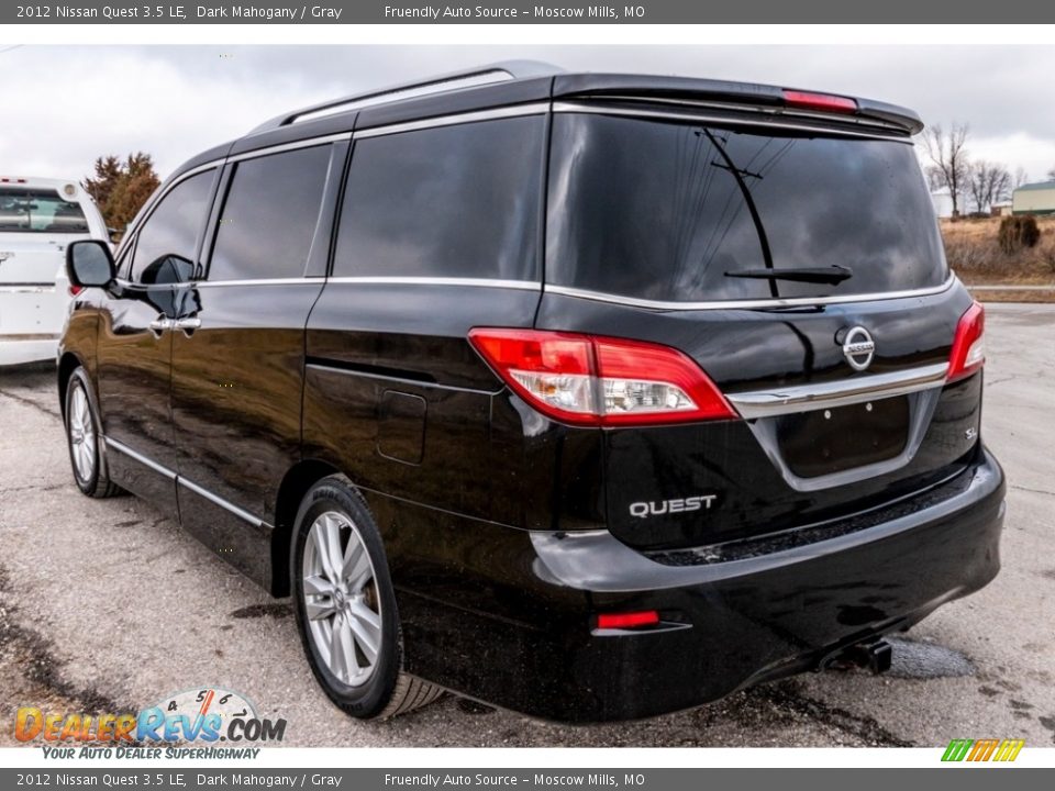 2012 Nissan Quest 3.5 LE Dark Mahogany / Gray Photo #6