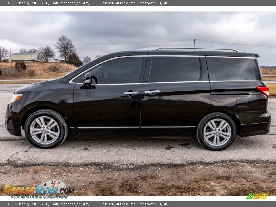 2012 Nissan Quest 3.5 LE Dark Mahogany / Gray Photo #7