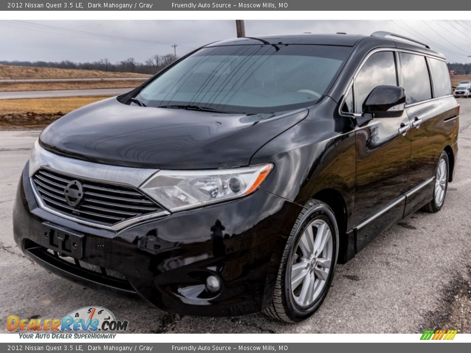 2012 Nissan Quest 3.5 LE Dark Mahogany / Gray Photo #8