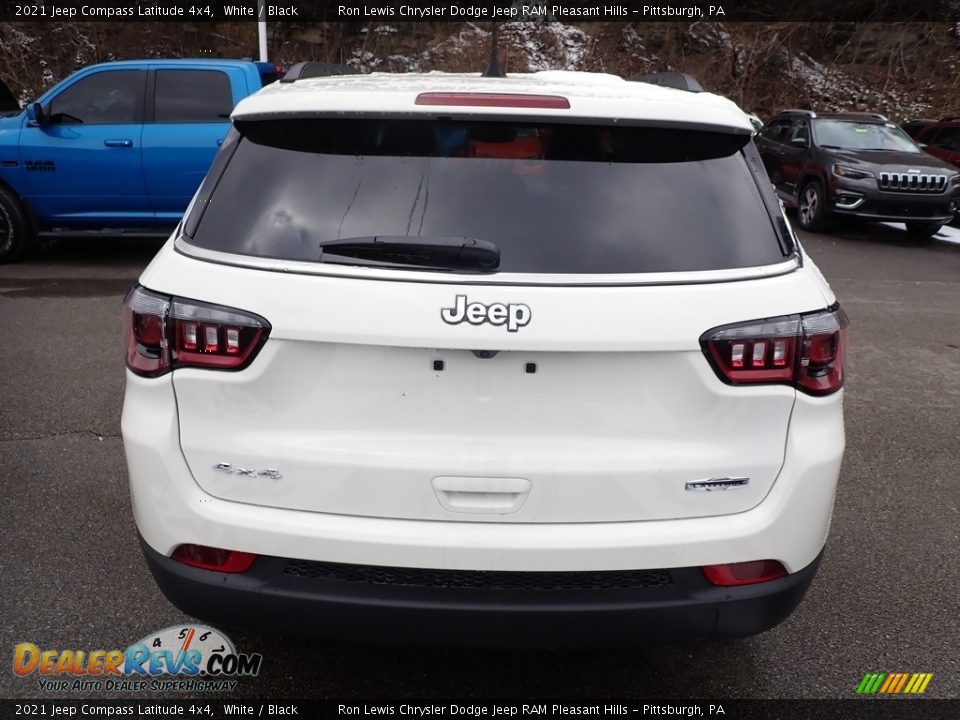 2021 Jeep Compass Latitude 4x4 White / Black Photo #5