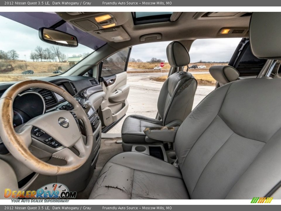 2012 Nissan Quest 3.5 LE Dark Mahogany / Gray Photo #18