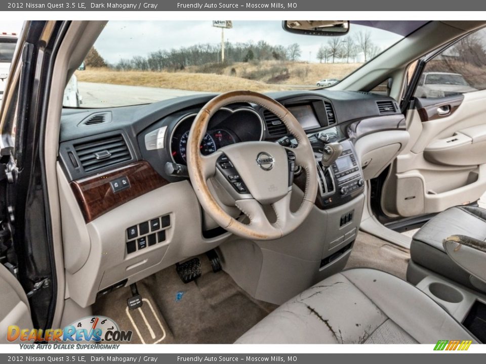 2012 Nissan Quest 3.5 LE Dark Mahogany / Gray Photo #19