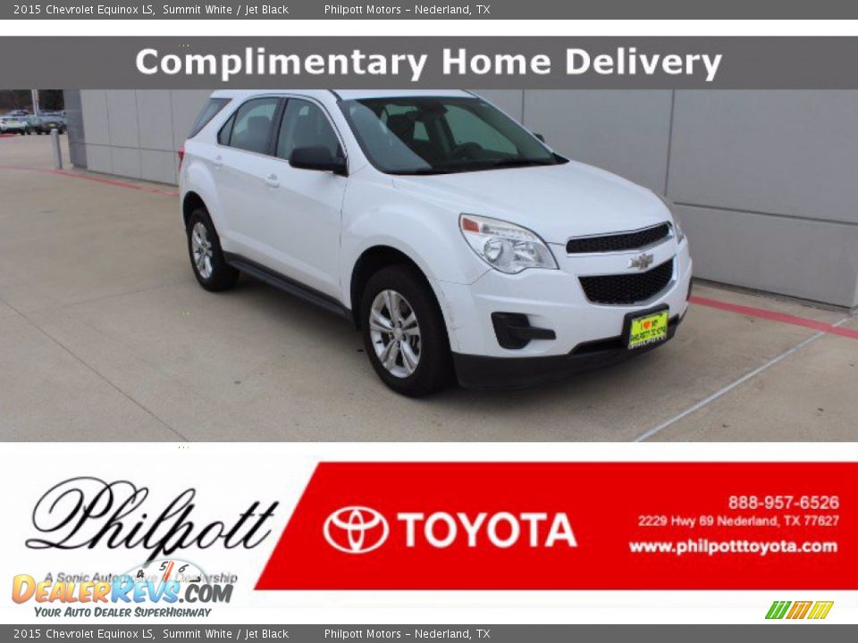 2015 Chevrolet Equinox LS Summit White / Jet Black Photo #1