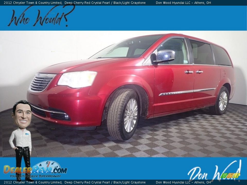 2012 Chrysler Town & Country Limited Deep Cherry Red Crystal Pearl / Black/Light Graystone Photo #1