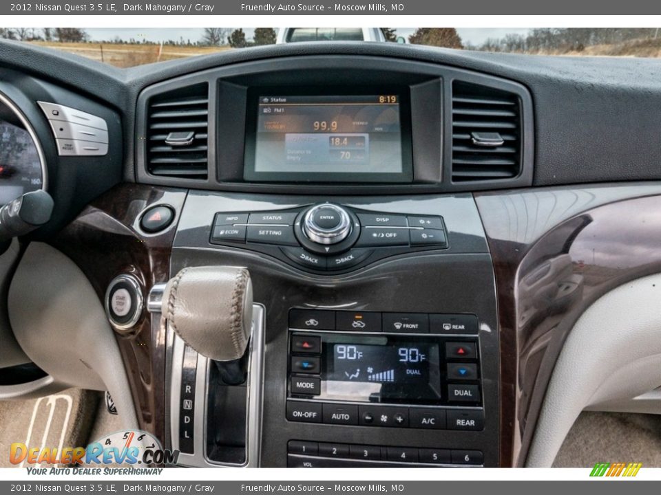 2012 Nissan Quest 3.5 LE Dark Mahogany / Gray Photo #32