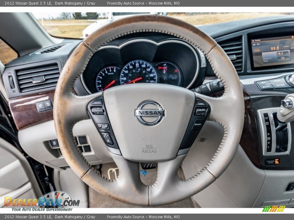 2012 Nissan Quest 3.5 LE Dark Mahogany / Gray Photo #33