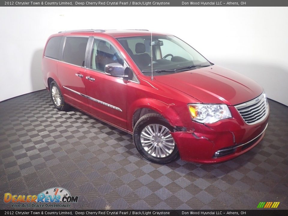 2012 Chrysler Town & Country Limited Deep Cherry Red Crystal Pearl / Black/Light Graystone Photo #7