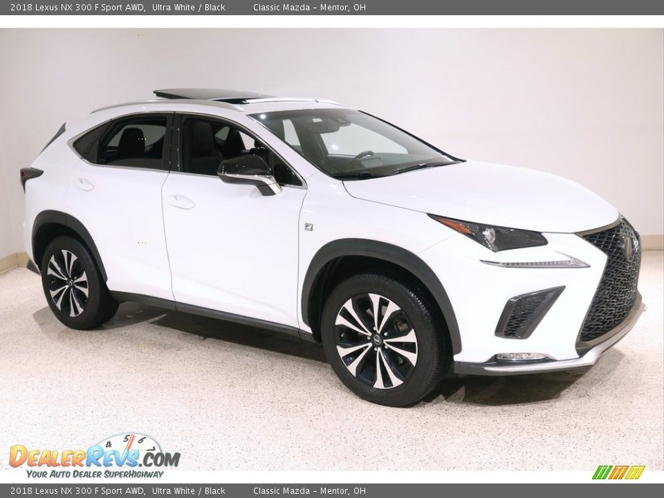 2018 Lexus NX 300 F Sport AWD Ultra White / Black Photo #1