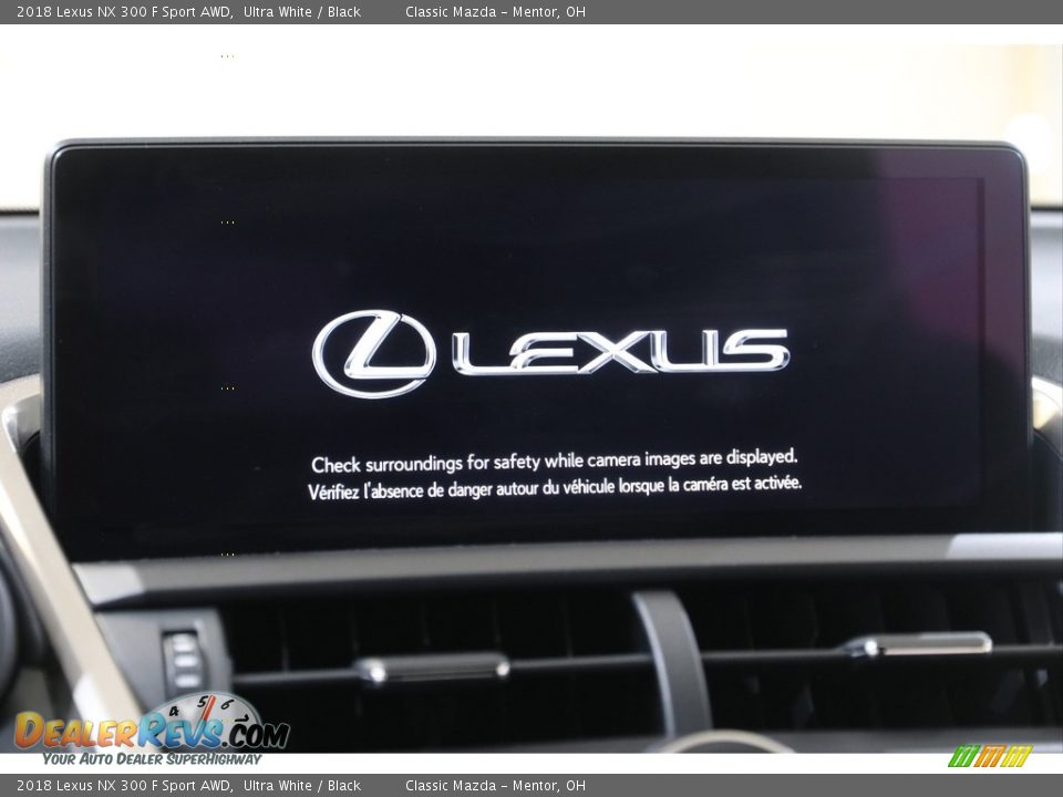 2018 Lexus NX 300 F Sport AWD Ultra White / Black Photo #10