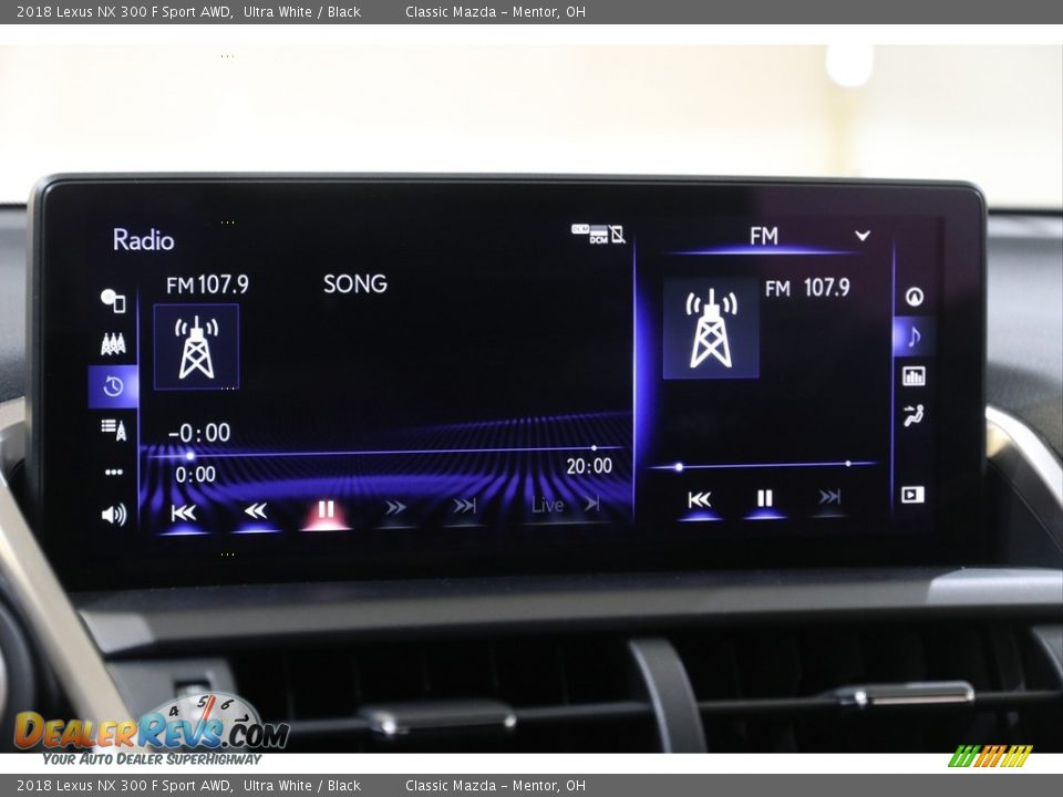 2018 Lexus NX 300 F Sport AWD Ultra White / Black Photo #12