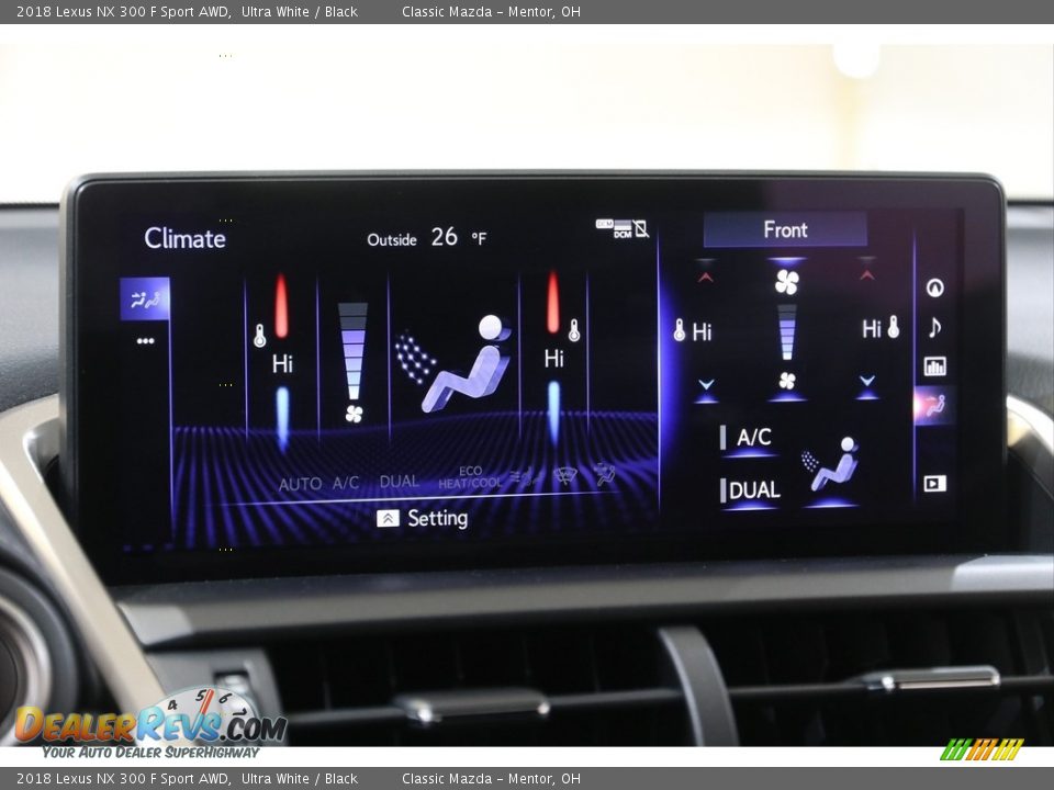 2018 Lexus NX 300 F Sport AWD Ultra White / Black Photo #14