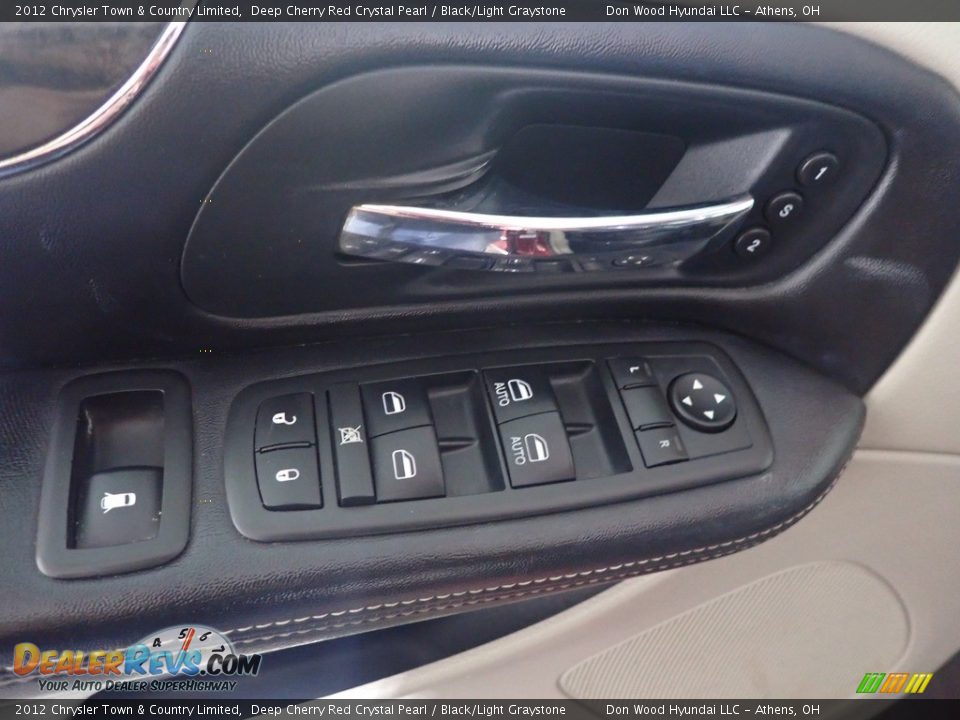 2012 Chrysler Town & Country Limited Deep Cherry Red Crystal Pearl / Black/Light Graystone Photo #26