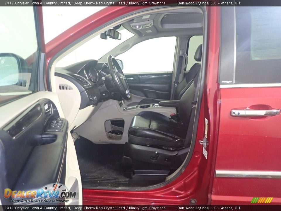 2012 Chrysler Town & Country Limited Deep Cherry Red Crystal Pearl / Black/Light Graystone Photo #27