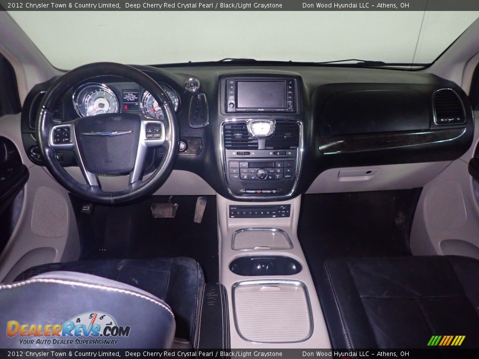 2012 Chrysler Town & Country Limited Deep Cherry Red Crystal Pearl / Black/Light Graystone Photo #29