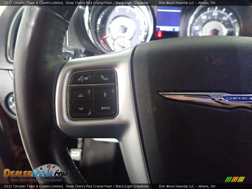 2012 Chrysler Town & Country Limited Deep Cherry Red Crystal Pearl / Black/Light Graystone Photo #34