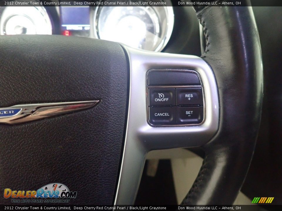 2012 Chrysler Town & Country Limited Deep Cherry Red Crystal Pearl / Black/Light Graystone Photo #35