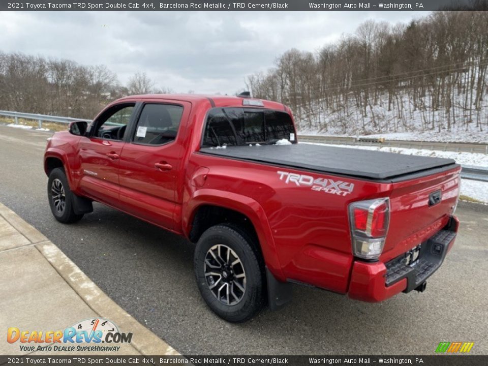 2021 Toyota Tacoma TRD Sport Double Cab 4x4 Barcelona Red Metallic / TRD Cement/Black Photo #2