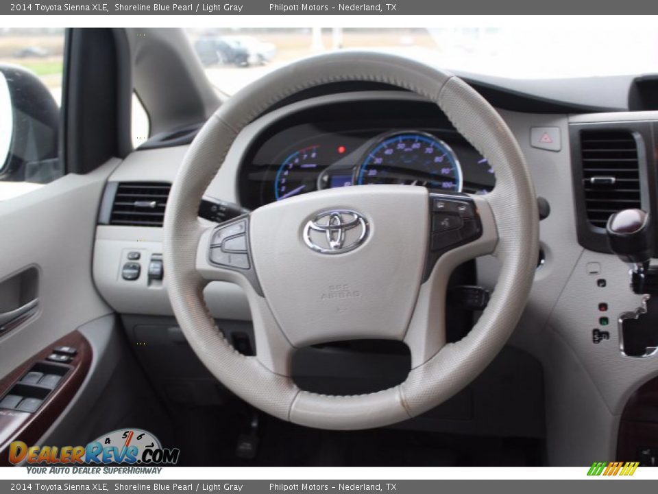 2014 Toyota Sienna XLE Shoreline Blue Pearl / Light Gray Photo #22