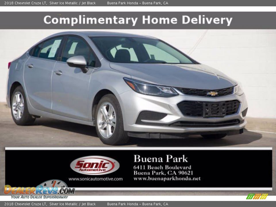 2018 Chevrolet Cruze LT Silver Ice Metallic / Jet Black Photo #1