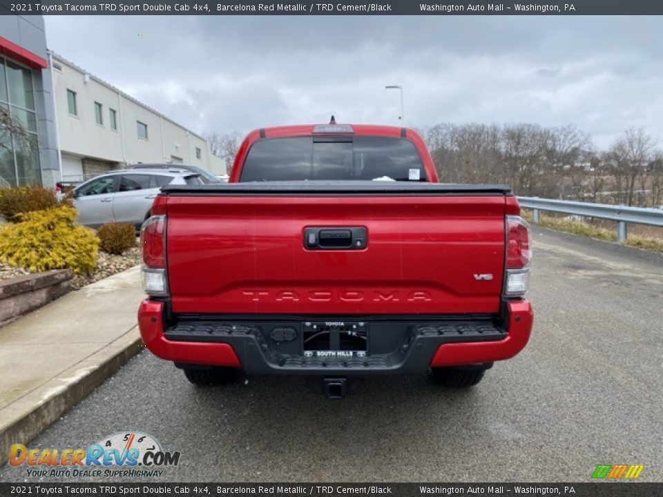 2021 Toyota Tacoma TRD Sport Double Cab 4x4 Barcelona Red Metallic / TRD Cement/Black Photo #14