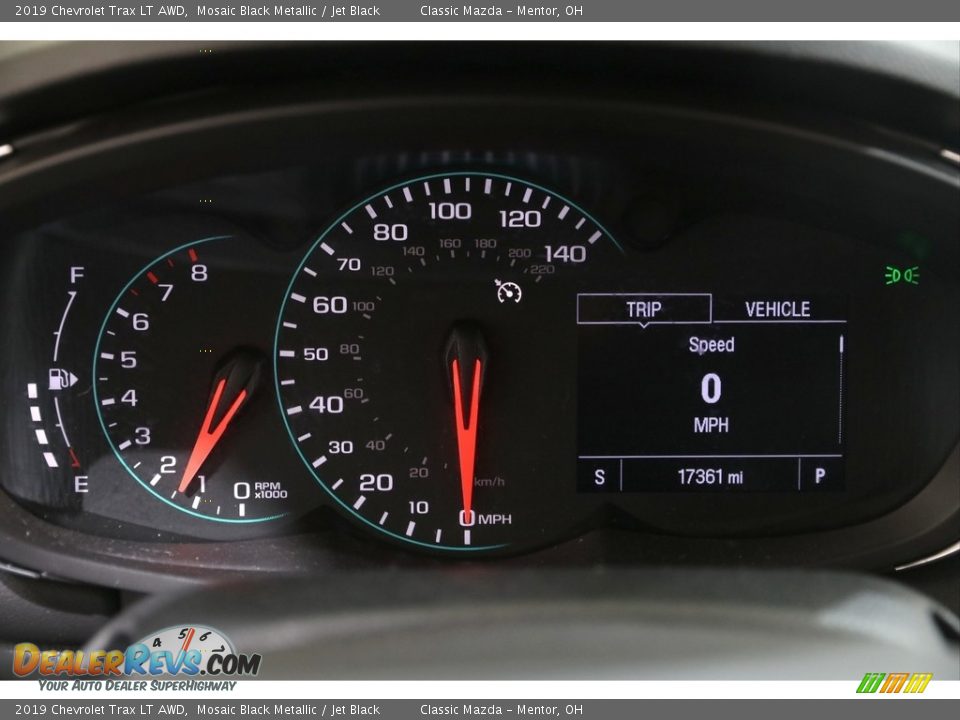 2019 Chevrolet Trax LT AWD Mosaic Black Metallic / Jet Black Photo #8