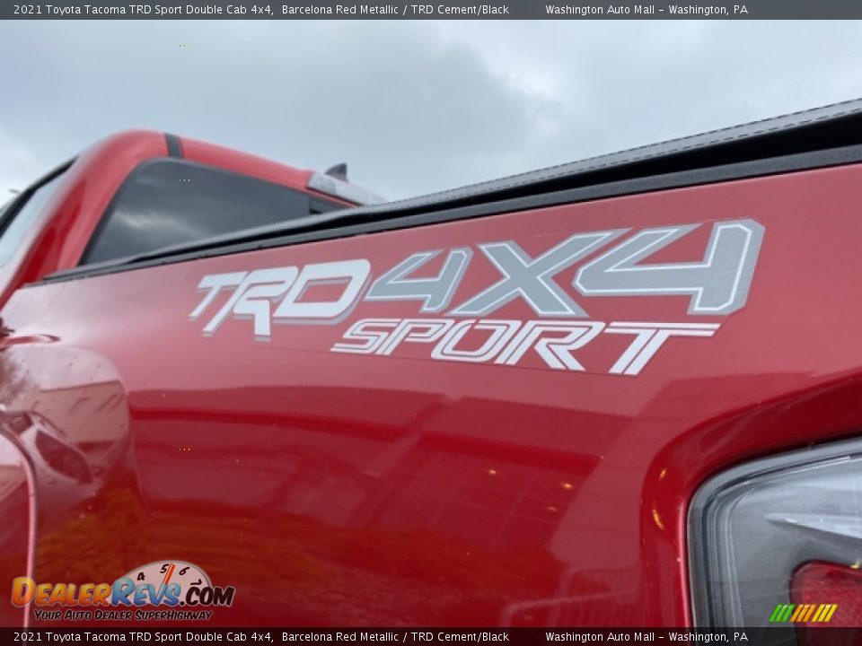 2021 Toyota Tacoma TRD Sport Double Cab 4x4 Barcelona Red Metallic / TRD Cement/Black Photo #24