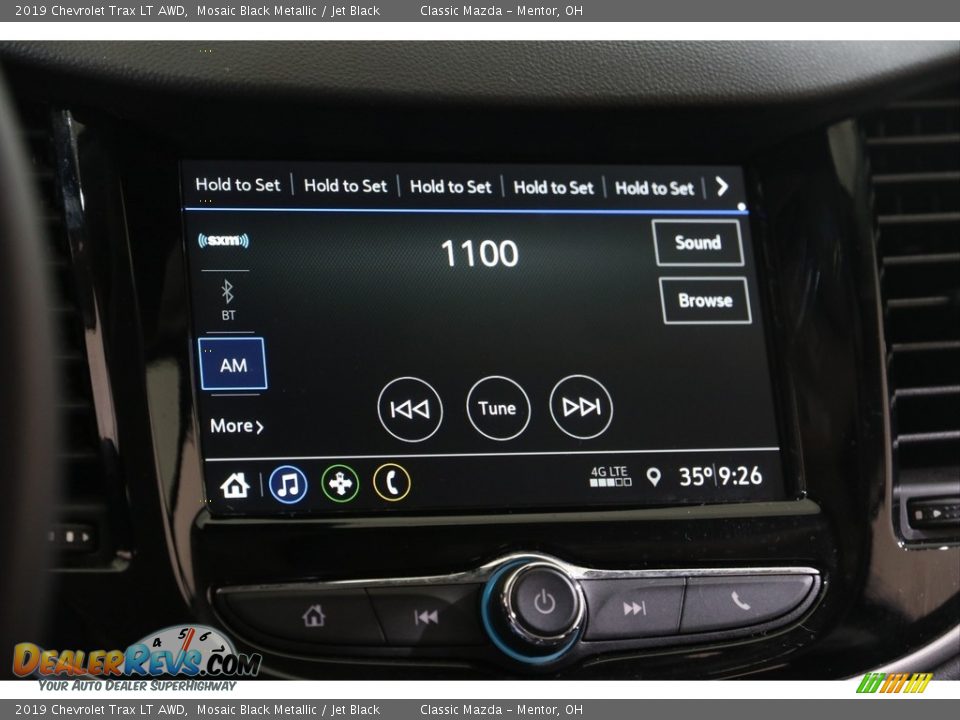 2019 Chevrolet Trax LT AWD Mosaic Black Metallic / Jet Black Photo #11
