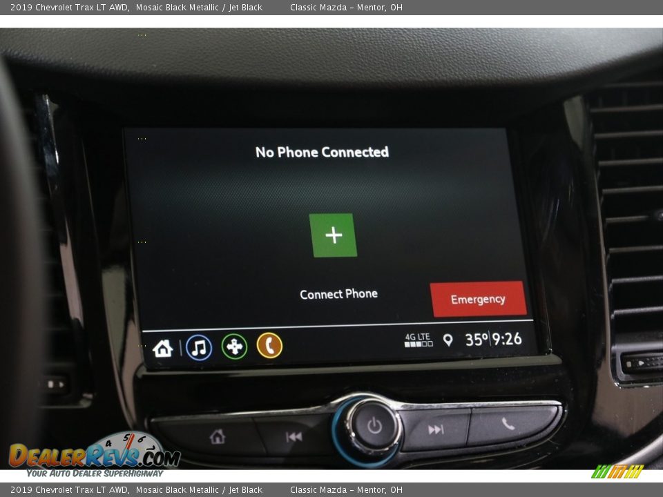 2019 Chevrolet Trax LT AWD Mosaic Black Metallic / Jet Black Photo #12
