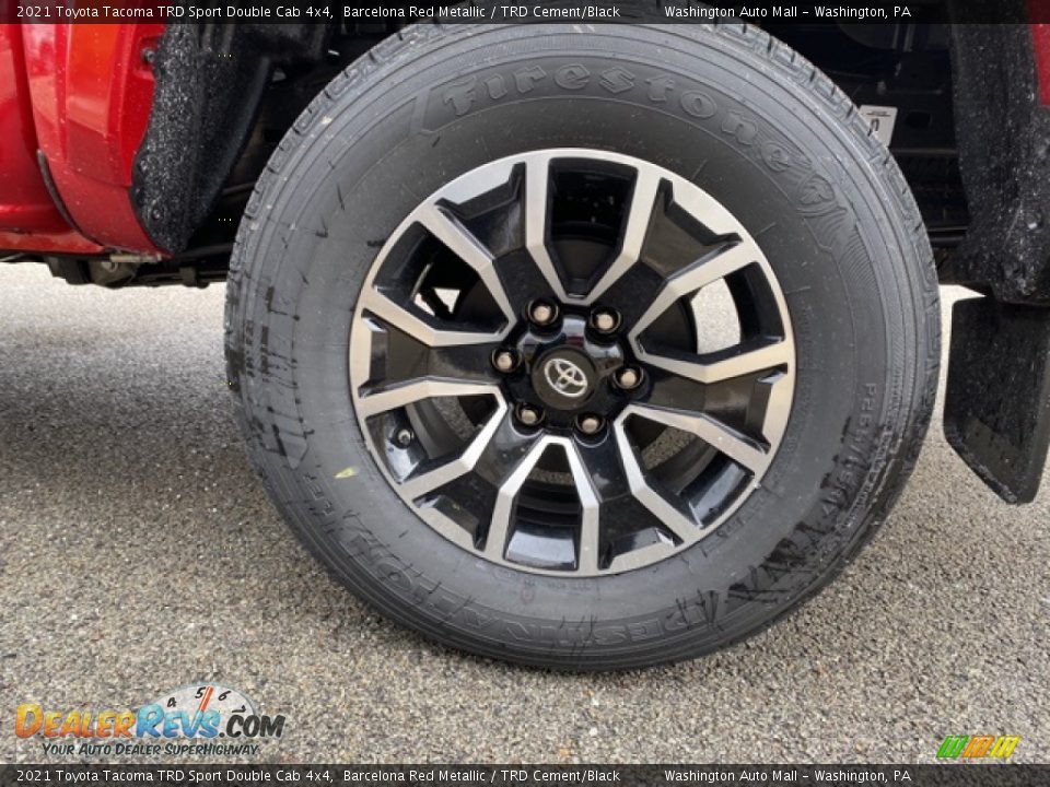 2021 Toyota Tacoma TRD Sport Double Cab 4x4 Barcelona Red Metallic / TRD Cement/Black Photo #30