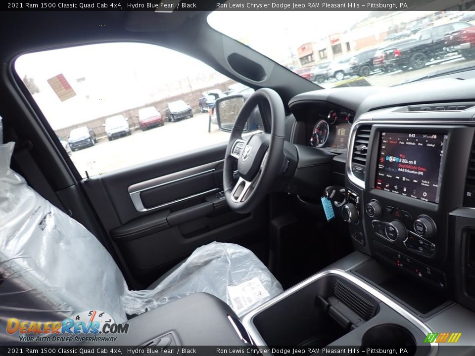 2021 Ram 1500 Classic Quad Cab 4x4 Hydro Blue Pearl / Black Photo #10