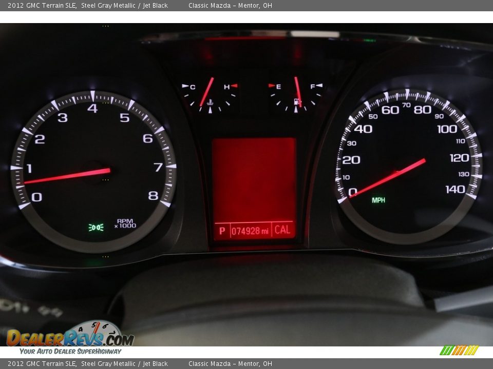 2012 GMC Terrain SLE Steel Gray Metallic / Jet Black Photo #8