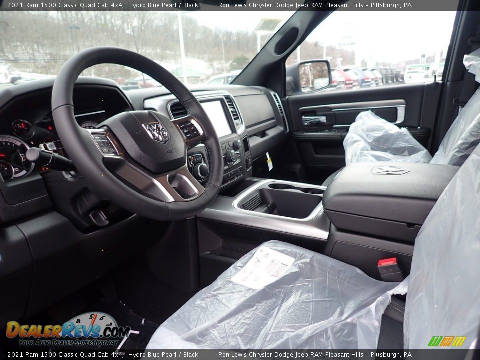 2021 Ram 1500 Classic Quad Cab 4x4 Hydro Blue Pearl / Black Photo #13