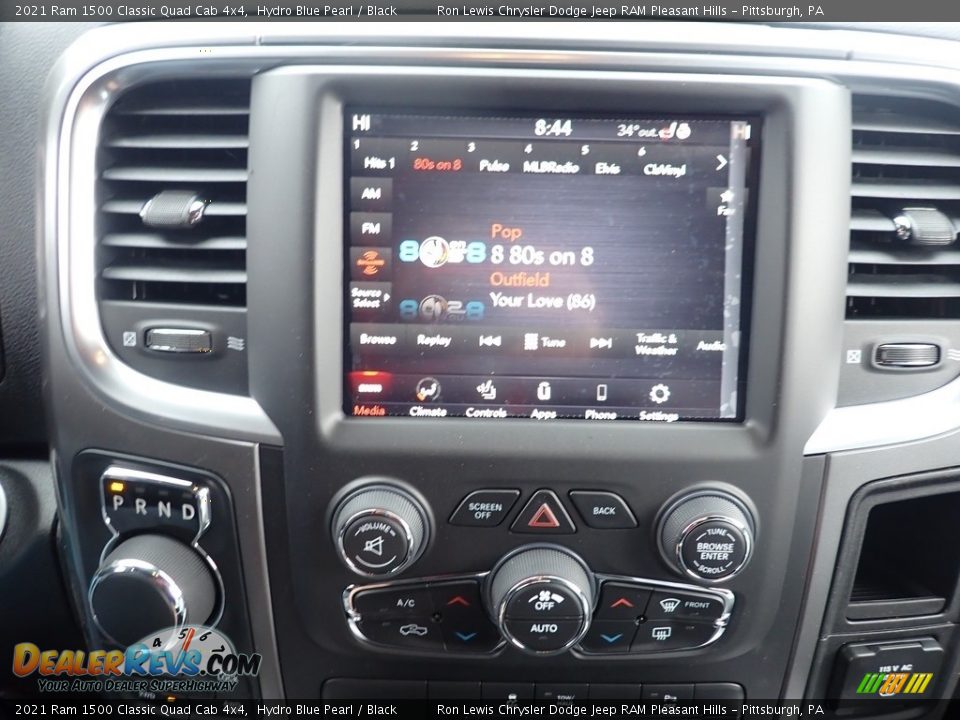 2021 Ram 1500 Classic Quad Cab 4x4 Hydro Blue Pearl / Black Photo #16