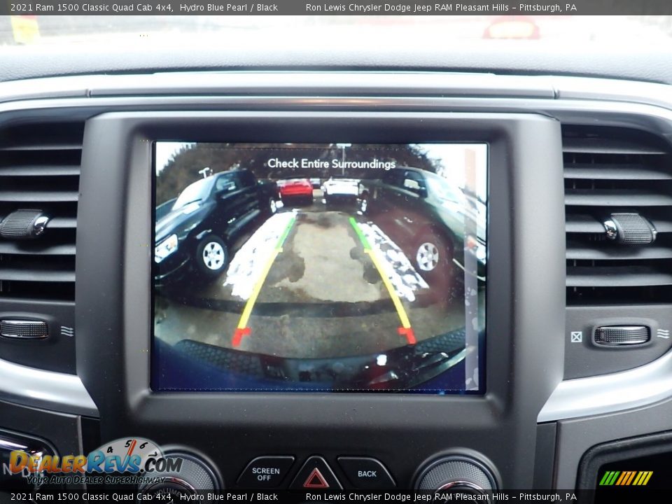 2021 Ram 1500 Classic Quad Cab 4x4 Hydro Blue Pearl / Black Photo #17