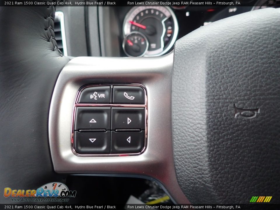 2021 Ram 1500 Classic Quad Cab 4x4 Hydro Blue Pearl / Black Photo #20
