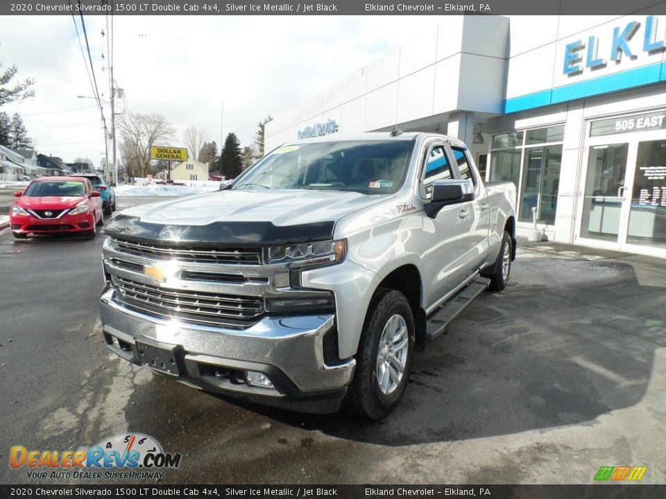 2020 Chevrolet Silverado 1500 LT Double Cab 4x4 Silver Ice Metallic / Jet Black Photo #2