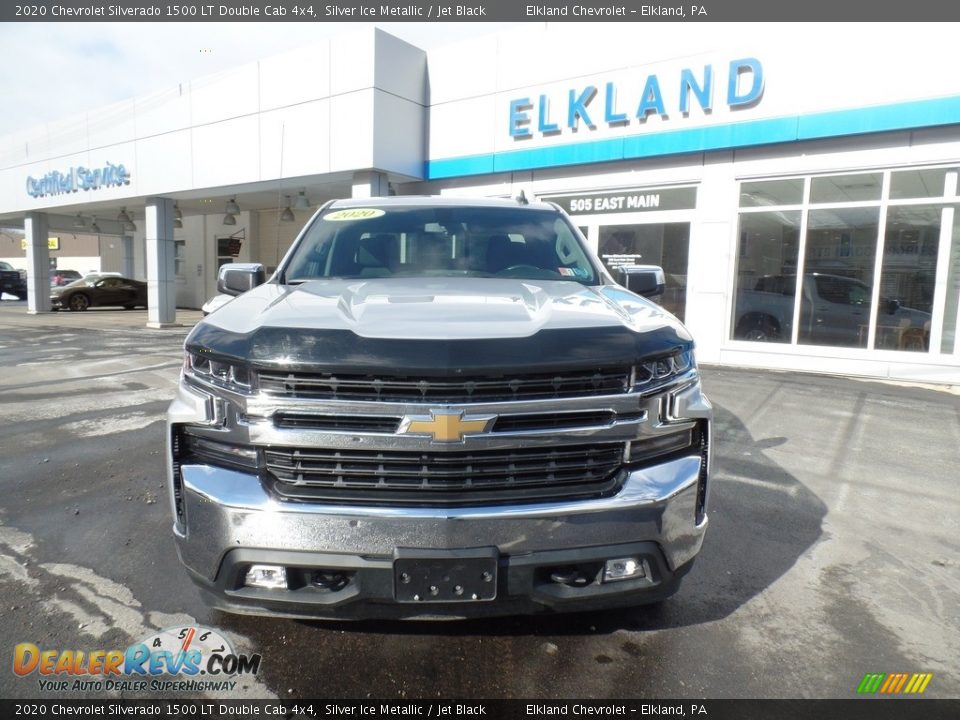 2020 Chevrolet Silverado 1500 LT Double Cab 4x4 Silver Ice Metallic / Jet Black Photo #3