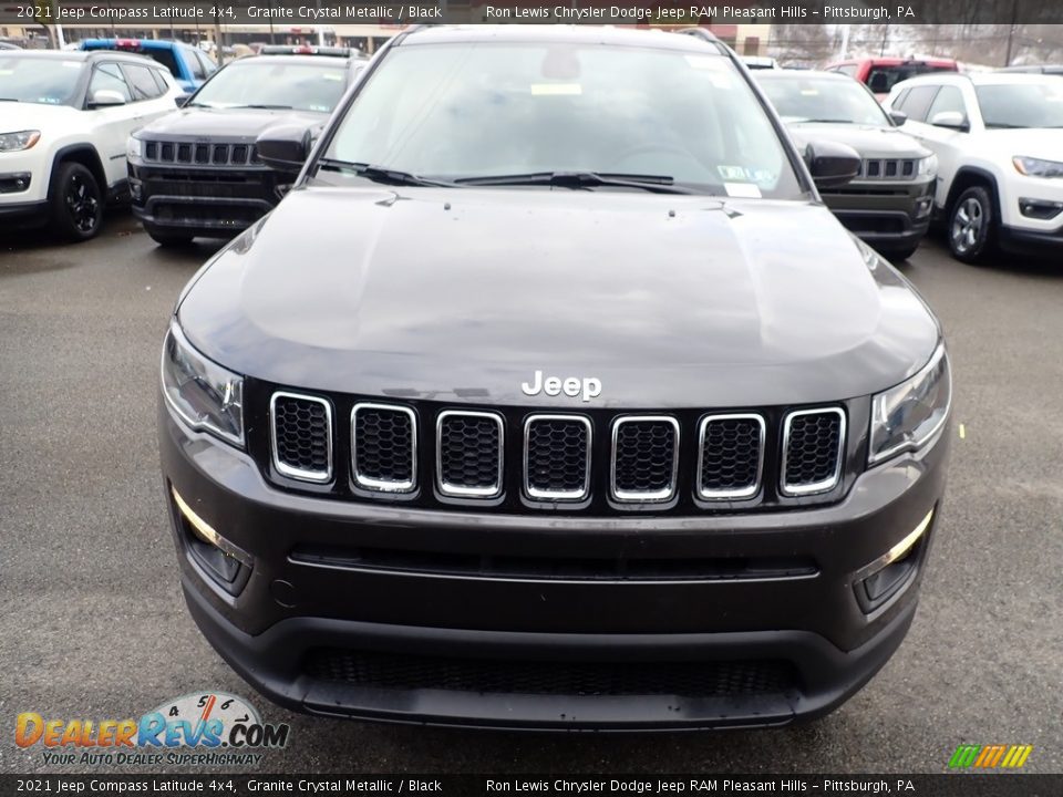 2021 Jeep Compass Latitude 4x4 Granite Crystal Metallic / Black Photo #9