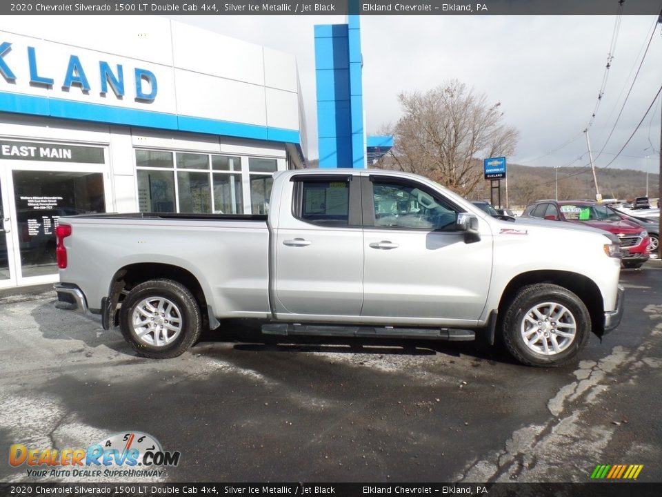 2020 Chevrolet Silverado 1500 LT Double Cab 4x4 Silver Ice Metallic / Jet Black Photo #5