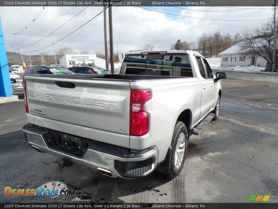 2020 Chevrolet Silverado 1500 LT Double Cab 4x4 Silver Ice Metallic / Jet Black Photo #6