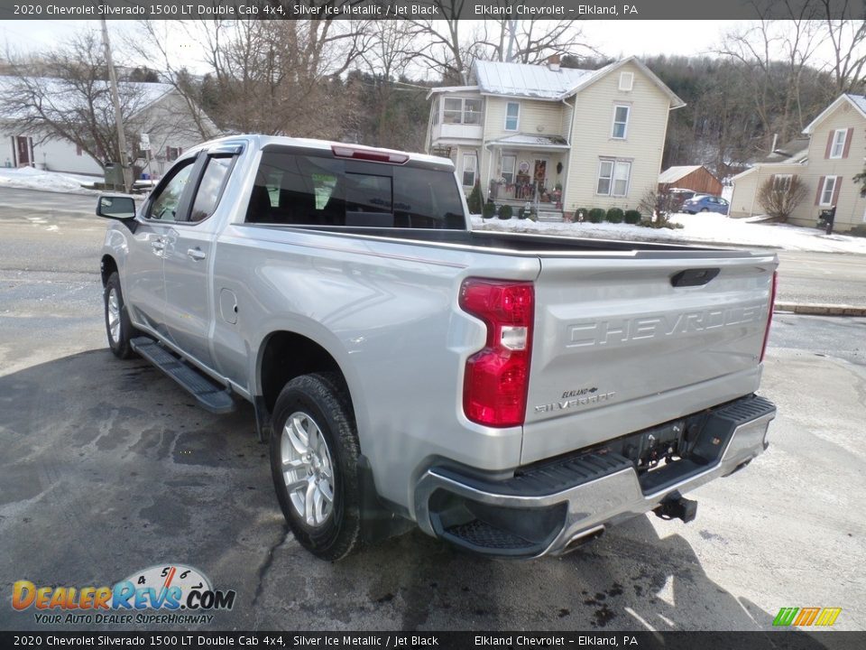 2020 Chevrolet Silverado 1500 LT Double Cab 4x4 Silver Ice Metallic / Jet Black Photo #8