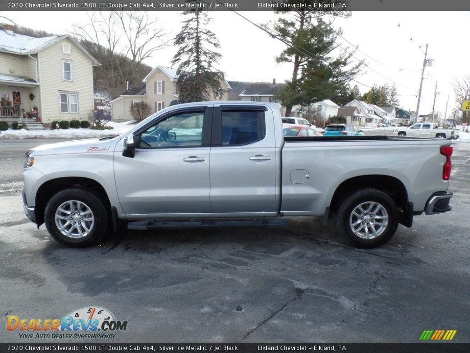 2020 Chevrolet Silverado 1500 LT Double Cab 4x4 Silver Ice Metallic / Jet Black Photo #9