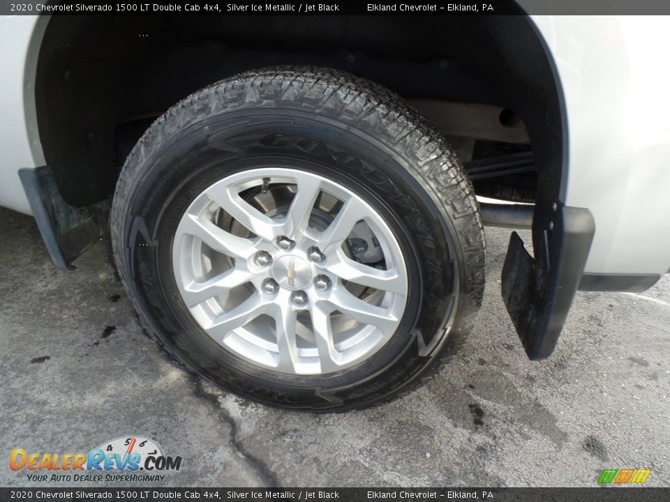 2020 Chevrolet Silverado 1500 LT Double Cab 4x4 Silver Ice Metallic / Jet Black Photo #10