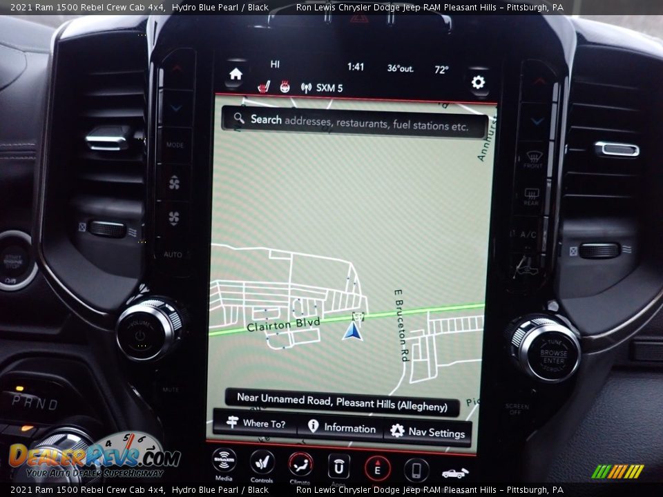 2021 Ram 1500 Rebel Crew Cab 4x4 Hydro Blue Pearl / Black Photo #20