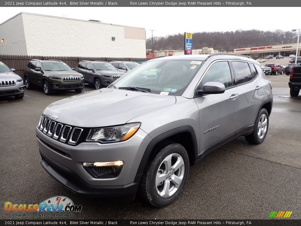 2021 Jeep Compass Latitude 4x4 Billet Silver Metallic / Black Photo #1
