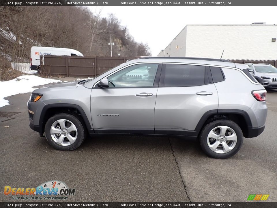 2021 Jeep Compass Latitude 4x4 Billet Silver Metallic / Black Photo #3