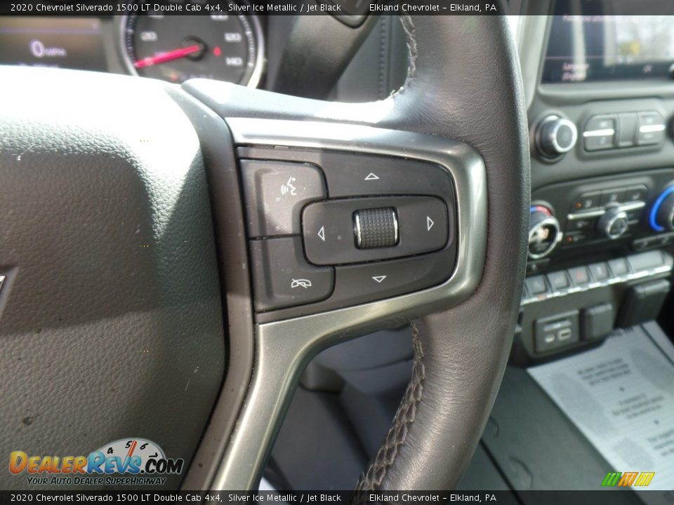 2020 Chevrolet Silverado 1500 LT Double Cab 4x4 Silver Ice Metallic / Jet Black Photo #20